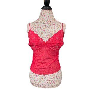 Cinema Etoile red lace cami tank size medium